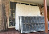 Free King size Mattress with base and frame