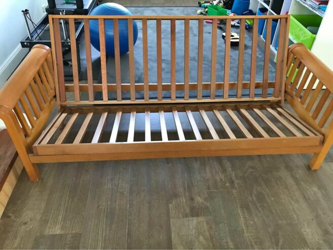 Solid wood futon