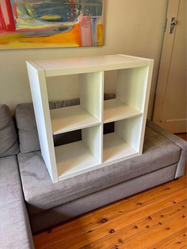 Small white bookcase, like new.