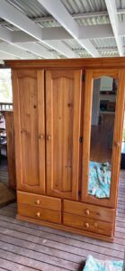 Free Pine wardrobe . Free. Available if on here in Sydney NSW, Australia