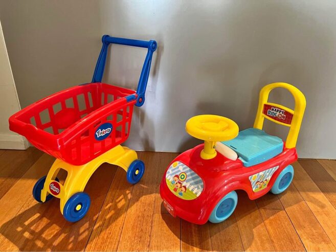 Free kids toy car and trolley