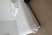 Queen bed base and mattress
