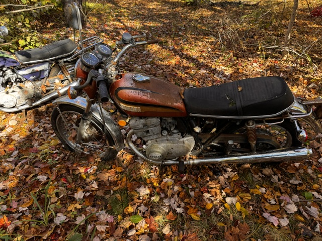 Two yamaha motorcycles come take them