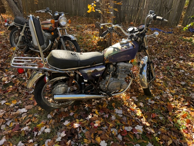 Two yamaha motorcycles come take them